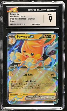 CGC 9 - Pawmot ex 073/197 - 2023 Pokémon Obsidian Flames